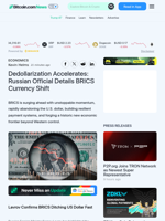 Dedollarization Accelerates: Russian Official Details BRICS Currency Shift – Economics Bitcoin News
