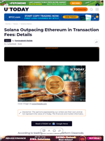 Solana Outpacing Ethereum in Transaction Fees: Details