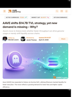 AAVE shifts $14.7B TVL strategy, yet new demand is missing - Why? - AMBCrypto