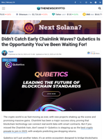 Didn’t Catch Early Chainlink Waves? Qubetics Is the Opportunity You’ve Been Waiting For! - TheNewsCrypto