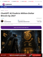 ChatGPT AI Predicts Million-Dollar Bitcoin by 2027