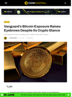 Vanguard’s Bitcoin Exposure Raises Eyebrows Despite Its Crypto Stance