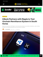 KBank Partners with Ripple to Test Onchain Remittance System in South Korea