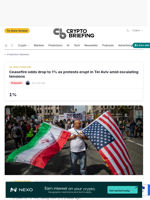 Ceasefire odds drop to 1% as protests erupt in Tel Aviv amid escalating tensions