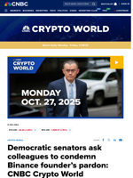 Democratic senators ask colleagues to condemn Binance founder’s pardon: CNBC Crypto World