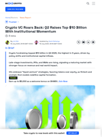 Crypto Fundraising Hits $10 Billion in Q2 2025,