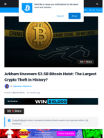 Arkham Uncovers $3.5B Bitcoin Heist: The Largest Crypto Theft In History? | Bitcoinist.com