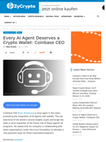 Every AI Agent Deserves a Crypto Wallet: Coinbase CEO ⋆ ZyCrypto