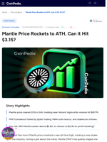 Mantle Price Rockets to ATH, Can it Hit $3.15?