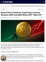 Bitcoin Price Prediction: Expert Says Load Up Between $83K And $86K Before BTC 'Takes Off'
