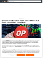 Optimism Price Prediction: Bullish Breakout Above $0.70 Signals Potential Rally Toward $0.80 - Brave New Coin