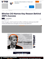 Bitwise CIO Names Key Reason Behind XRP's Success