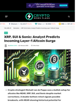 XRP, SUI & Sonic: Analyst Predicts Incoming Layer-1 Altcoin Surge - Crypto News Flash