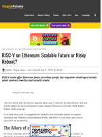 RISC-V on Ethereum: Scalable Future or Risky Reboot?