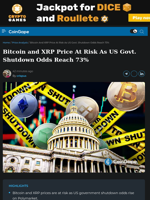 Bitcoin and XRP Price At Risk As US Govt. Shutdown Odds Reach 73%
