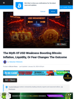 The Myth Of USD Weakness Boosting Bitcoin: Inflation, Liquidity, Or Fear Changes The Outcome | Bitcoinist.com