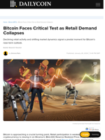 Bitcoin Faces Critical Test as Retail Demand Collapses - DailyCoin