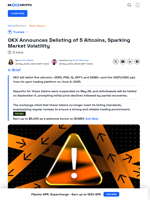 OKX Delists 5 Altcoins – What Traders Need To Know
