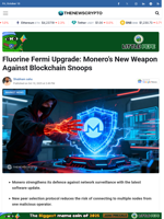 Fluorine Fermi Upgrade: Monero's New Weapon Against Blockchain Snoops - TheNewsCrypto
