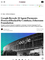 Google Reveals AI Agent Payments Protocol Backed by Coinbase, Ethereum Foundation - Decrypt
