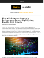 Fintradix Releases Quarterly Performance Report Highlighting Double-Digit Growth