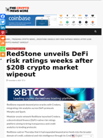 RedStone unveils DeFi risk ratings weeks after $20B crypto market wipeout - The Crypto News Wire