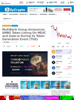 MultiBank Group Announces $MBG Token Listing On MEXC and Gate.io During its Token Generation Event (TGE)