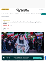 Lebanese president calls for talks with Israel amid ongoing Hezbollah strikes