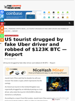 US tourist drugged by fake Uber driver and robbed of $123K BTC — Report - The Crypto News Wire