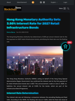 Hong Kong Monetary Authority Sets 3.50% Interest Rate for 2027 Retail Infrastructure Bonds - Blockchain.News