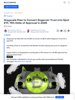 Grayscale Moves to Launch Dogecoin ETF