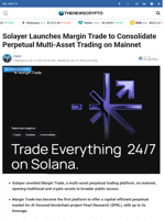 Solayer Launches Margin Trade to Consolidate Perpetual Multi-Asset Trading on Mainnet - TheNewsCrypto