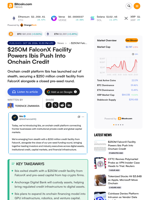 $250M FalconX Facility Powers Ibis Push Into Onchain Credit