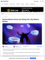 Solana Meme Coins are Dying – DEX Volume Flashes Warning