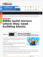 RWAs build mirrors where they need building blocks - The Crypto News Wire