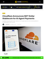 Cloudflare Announces NET Dollar Stablecoin for AI Agent Payments - CoinCentral