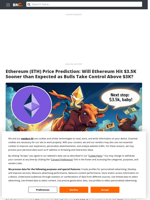 Ethereum (ETH) Price Prediction: Will Ethereum Hit $3.5K Sooner than Expected as Bulls Take Control Above $3K? - Brave New Coin