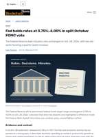 Fed holds rates at 3.75%–4.00% in split October FOMC vote - Blockchain.News