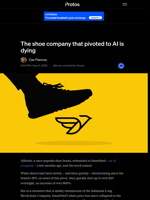 The shoe company that pivoted to AI is dying