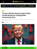 Trump's World Liberty Crypto Token Finally Ready for Trading After Community Vote - CoinCentral