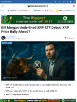 Bill Morgan Underlined XRP ETF Debut; XRP Price Rally Ahead? - TheNewsCrypto