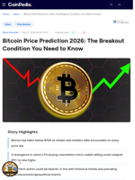 Bitcoin Price Prediction 2026: The Breakout Condition You Need to Know