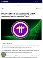 Why Pi Network Binance Listing Didn’t Happen After Community Vote?