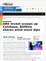 ARK Invest scoops up Coinbase, BitMine shares amid stock dips - The Crypto News Wire