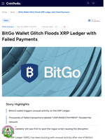 BitGo Wallet Glitch Floods XRP Ledger with Failed Payments 