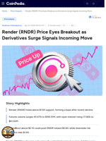 Render (RNDR) Price Eyes Breakout as Derivatives Surge Signals Incoming Move