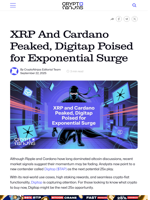 XRP And Cardano Peaked, Digitap Poised for Exponential Surge