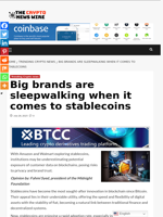 Big brands are sleepwalking when it comes to stablecoins - The Crypto News Wire
