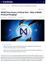NEAR Price Faces a Critical Test – Why Is NEAR Protocol Plunging?