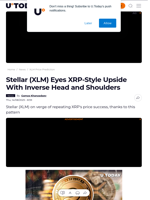 Stellar (XLM) Eyes XRP-Style Upside With Inverse Head and Shoulders - U.Today